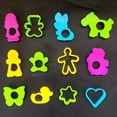 thumbnail image 1 of Herramientas de barro de colores con forma de animales alfanuméricos para estudiantes de primaria Molde de plastilina hecho a mano, 1 of 5