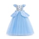 thumbnail image 3 of Vestido de princesa para niñas, disfraz de Frozen, Elsa, Anna, Cenicienta, Blancanieves, Aurora, Bella, Rapunzel, Cenicienta, fiesta de Halloween, 3 of 5