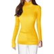 thumbnail image 2 of Jersey v28 para mujer, elástico, cuello alto, corte ajustado, amarillo, 2 of 5