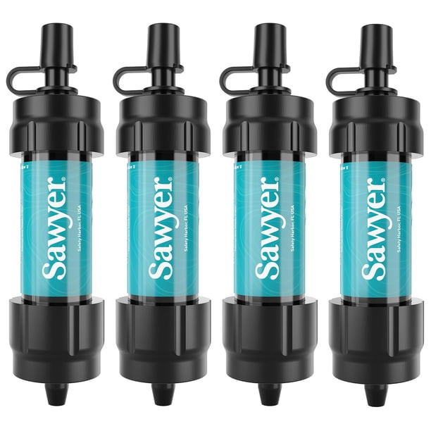Sistema de filtración de agua Sawyer Products SP3404 Mini, paquete de 4