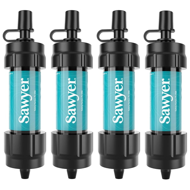 Sistema de filtración de agua Sawyer Products SP3404 Mini, paquete de 4
