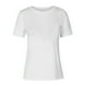 thumbnail image 5 of Suéter de maternidad,Camiseta informal de manga corta para mujer, cuello redondo, tejido ligero de imitación de tejido de barco, corte regular para uso diario, sopatenor, 5 of 8