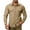 Khaki, variant on Men's Long Sleeve Tactical Shirt Ripstop UPF 50+ Top Breathable Button Down Outdoor Hiking Clothes with Pockets Army Green L