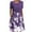 #1-Purple, variant on Patlollav Womens Summer Casual Round Neck Half Sleeve Floral Print Dresses with Pocket