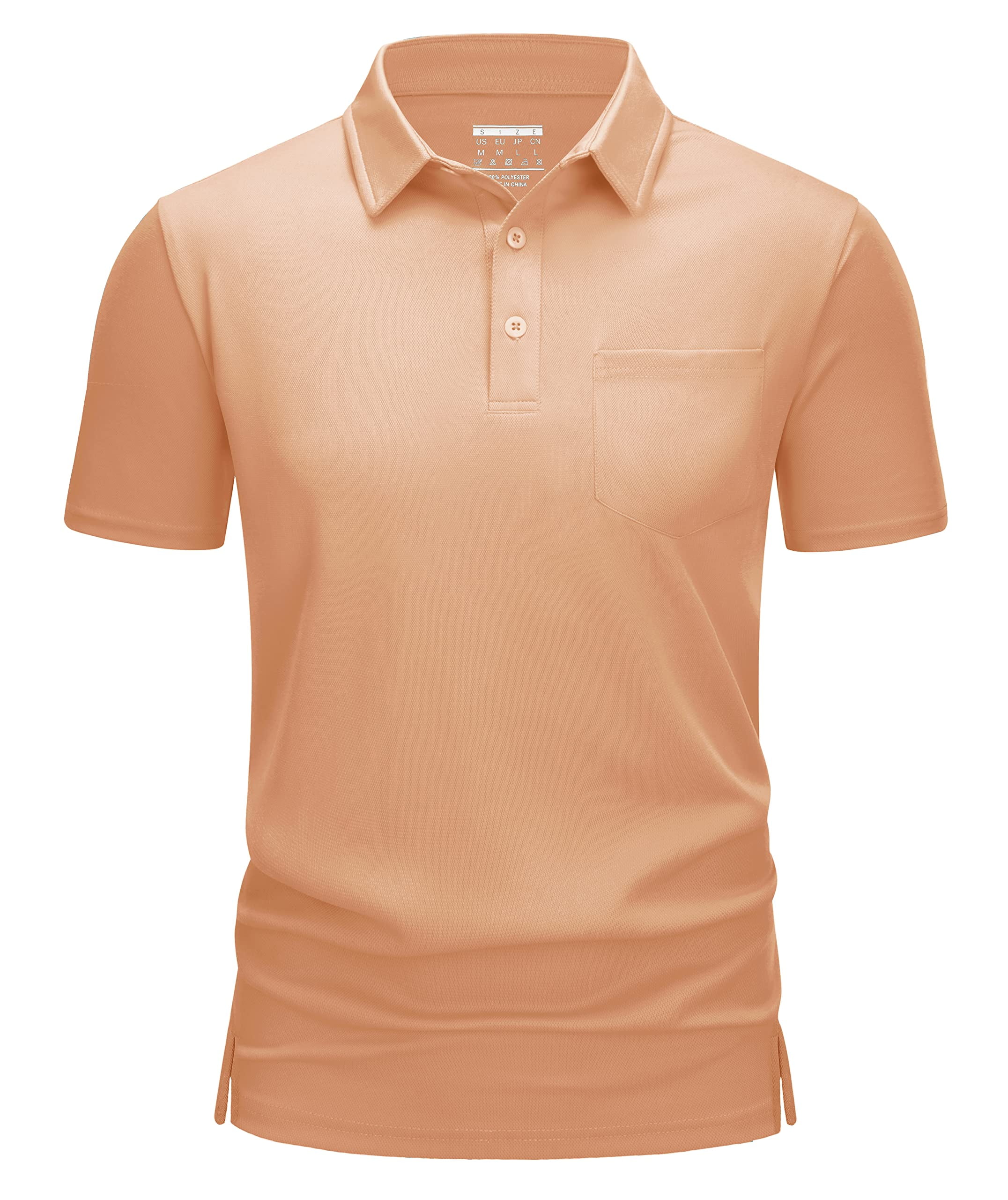 TACVASEN Mens Golf Shirts Short Sleeve Shirt Fishing Shirts Work Shirts