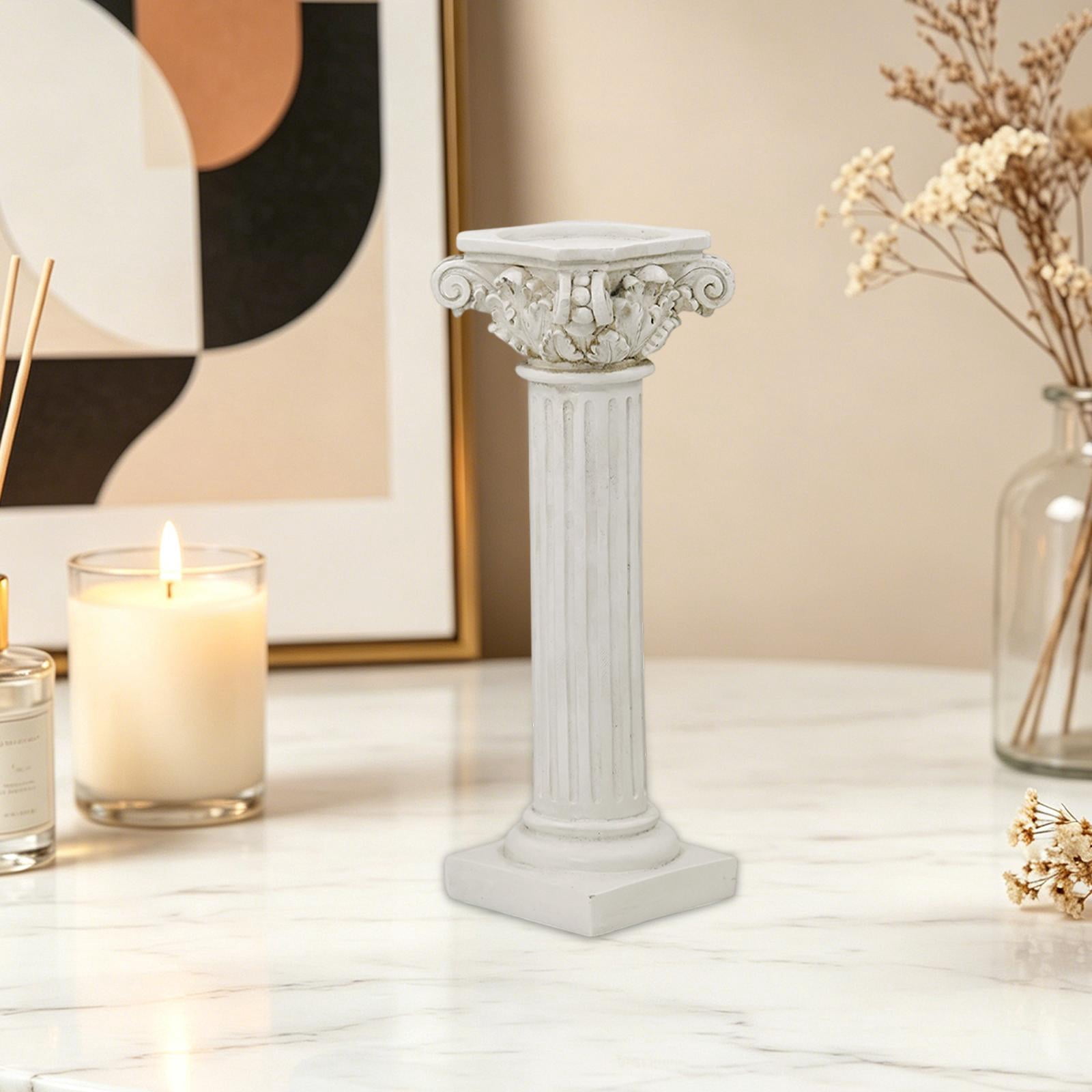 WLPZXP Roman Column Pillar Art Garden Architectural Sculpture for Table Patio Scene L