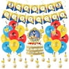 Birthday Party Supplies for Disney Princess , snow White theme Party Banner balloon cake topper spiral Decoration