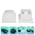 thumbnail image 3 of Shisuyan Multi Layer Storage Box Resin Mold White 1 Set 4.32X4.32X2.55in, 3 of 9