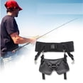 thumbnail image 4 of 1 Juego Cinturón de Cintura Accesorios de Pesca Soporte Ajustable Bota de Pie Convenientes Accesorios de Cintura Suministros Ver para Los Entusiastas Negro S Sunnimix Soporte de caña de pescar, 4 of 8