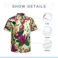 thumbnail image 7 of High Quality Hawaiian Shirts for Men Short Sleeve Aloha Beach Shirt Floral Summer Casual Button Down Shirts Blouses QYMQBX, 7 of 7