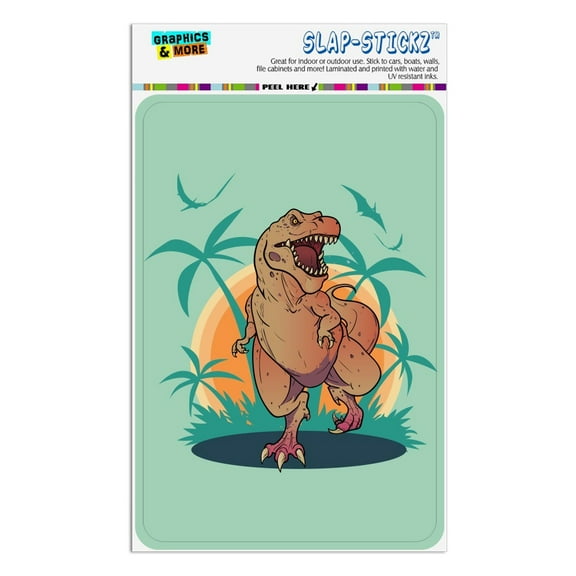 Dinosaur Tyrannosaurus Rex Running Home Business Office Sign