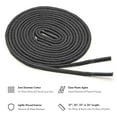 thumbnail image 2 of Benchmark Basics Charcoal Grey 33" Round Waxed Cotton Shoelaces | 2mm (5/64?) Width (33 Inches, Charcoal Grey), 2 of 3