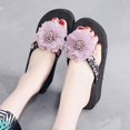 thumbnail image 5 of Sandals for Women Women Shoes Wedge Flip Flops Flower Flip Flops Women's Wedge Outer Wear Thick Sole Seaside Beach 37, 5 of 6