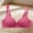 #1Hot Pink, variant on Women's Breathable Wireless Push-Up Bra Comfort Support Everyday T-Shirt Bra with Adjustable Straps