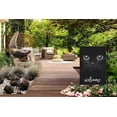 thumbnail image 4 of Cat Welcome Garden Flag Small Vertical Double Sided 12.5 x 18 Inch Black Cat Show Two Eyes Burlap Yard Outdoor Decor, 4 of 5