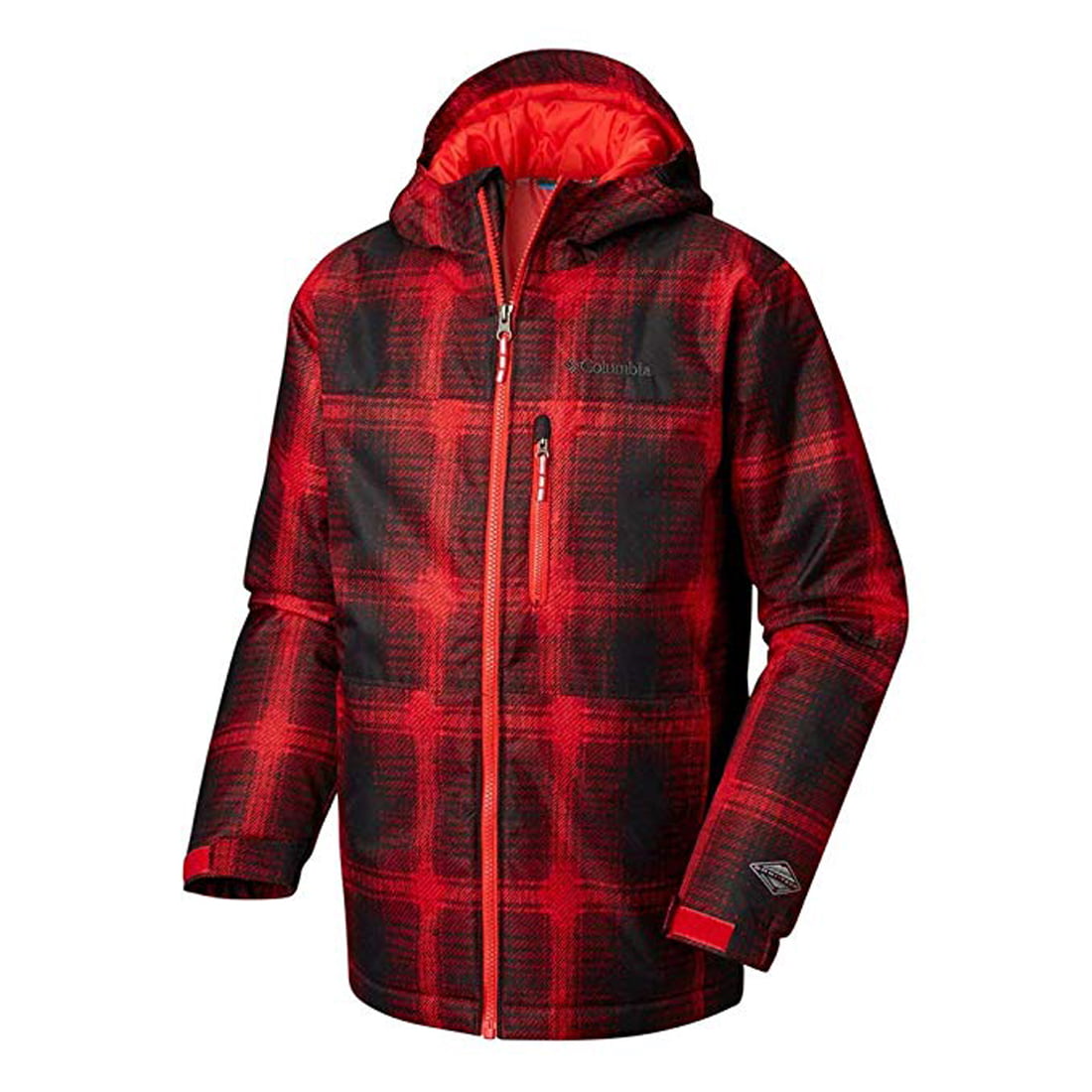 columbia red and black plaid jacket