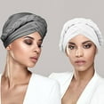 thumbnail image 5 of D-GROEE Solid Color Turban Hijab Braid Soft Turban Hats Braid Hair Cover Wrap Turban Headwear for Women, 5 of 6