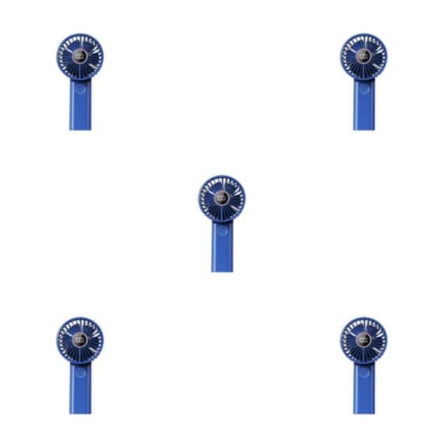 Ventilador de mano plegable portátil Bearachild 3 velocidades con pantalla Digital Azul oscuro