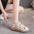 thumbnail image 1 of Sandalias de para mujer Sandalias de cuero de PU suave para caminar Compras 39 Salvador Sandalias de mujer, 1 of 10