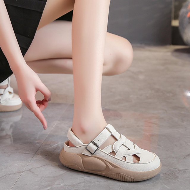Sandalias de para mujer Sandalias de cuero de PU suave para caminar Compras 39 Salvador Sandalias de mujer