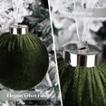 thumbnail image 3 of Adornos para árbol de Navidad, bolas de terciopelo VTYEPOU, 80 mm, 15 unidades, 3 of 7