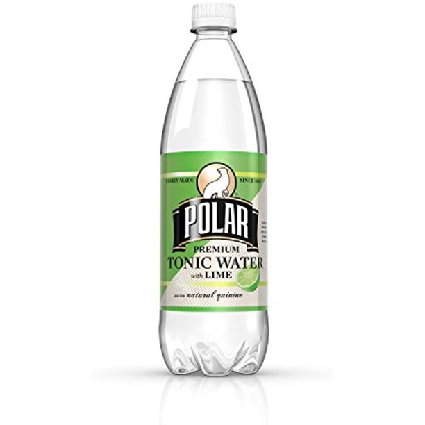 Polar Beverages Tonic Water With Lime, 33.8 Fluid Ounce (Pack Of 12