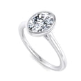 thumbnail image 4 of Kiva Jewelry Beautiful 1.77 Ct Moissanite Wedding Ring - 14K White Gold Plated Oval Cut Bezel Set Ring - Engagement Ring for Women - Gift for Her on Birthdays, Anniversaries, and Proposals, 4 of 7