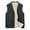 Grey, variant on Zylarhe Mens Lamb Fitted Vest Coat Men Wool Jackets
