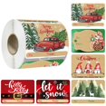 thumbnail image 2 of Clearance!!250PCS/Roll Large Foil Tag Stickers 6 Designs Xmas To And From Christmas Name Tags For Wrapping Holiday Present Self Adhesive Gift Labels, 2 of 8