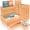 Orange, variant on MEC 25 PCS Plastic Drawer Organizer Set, 4-Size Versatile Organizer Trays & storage Bins for Makeup, Jewelry, and Gadgets in Bathroom, Bedroom and Office,Orange