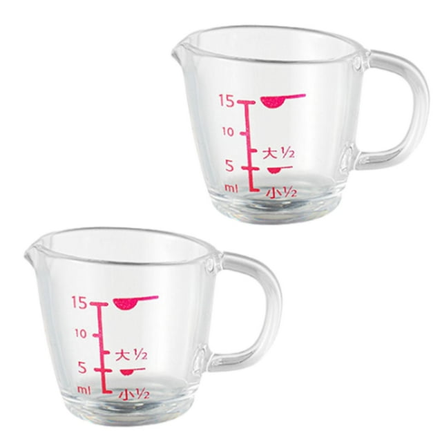 Taza Medidora de Café Expreso, Taza para Leche, 15ml, 0,5 , Bebida de Café, Fiesta, Café Resistente Al Calor, Jarra Pequeña para Crema, Taza Medidor Macarena Tazas medidoras de café expreso