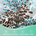 thumbnail image 4 of Blue Gray Dahlia Round Table Cloth 60 Inch,Geometric Flowers Tablecloth Waterproof Stain Wrinkle Resistant Washable Circle Table Cover for Home Kitchen Dining Room Party Outdoor Picnic, 4 of 6