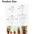 thumbnail image 4 of PandaTop Clear Nursery Pots with Drainage Holes, Clear Plant Pot for Planting, Transparent Plastic Plant Pots,Plastic Flower Pots for Succulents(30 Pcs,4 Inch), 4 of 9