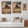 thumbnail image 4 of Designart "Horse Barnyard euphony" Animals Print on Natural Pine Wood, 4 of 5