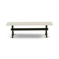 thumbnail image 3 of East West Furniture Dining Chair Wire brushed Linen White & Cement, XB097, 3 of 4