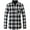 Black White, variant on SSLR Flannel Shirt for Men Long Sleeve Button Down Shirt Plaid Casual Jacket