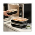 thumbnail image 5 of Pactiv Newspring VERSAtainer Microwavable Containers, 38 oz, 8.8 x 6 x 2.5, Black/Clear, Plastic, 150/Carton, 5 of 6
