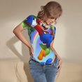 thumbnail image 3 of Rocae Mario pour une Pièce Col Rond Manches Courtes Justaucorps pour Femmes Justaucorps Basique Décontracté Combinaison Quotidienne T-Shirts-Grand, 3 of 7