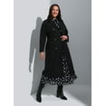 thumbnail image 2 of Black - Plus Size Trench coat - Alia, 2 of 5
