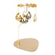 thumbnail image 3 of Candelabro giratorio de metal dorado con forma de carrusel para velas de té, candelabro romántico para decoración de bodas, fiestas y Navidad. Gato, 3 of 9
