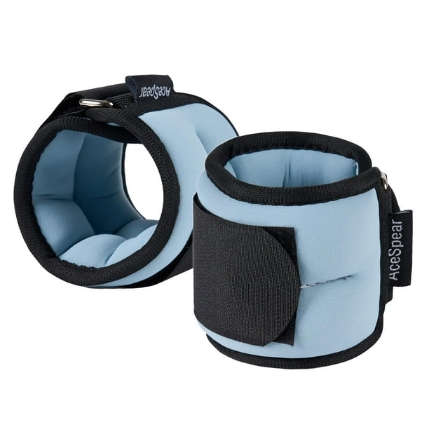 Par de pesas para tobillo AceSpear de 1,8 kg para entrenamiento, color azul