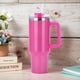 thumbnail image 3 of Frasco de vacío de viaje de acero inoxidable con taza de agua portátil de paja de 40oz para mujeres y hombres, 3 of 7