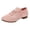 Pink, variant on Women's Dance Shoes Closed Toe 𝖫a𝖼e Up Sandals Elastic Breathable Knit Shoes Comfort Soft Sole S𝗅ip On Sandles for Ballroom Latin Sa𝗅sa Teaching Pract𝗂ce Performance