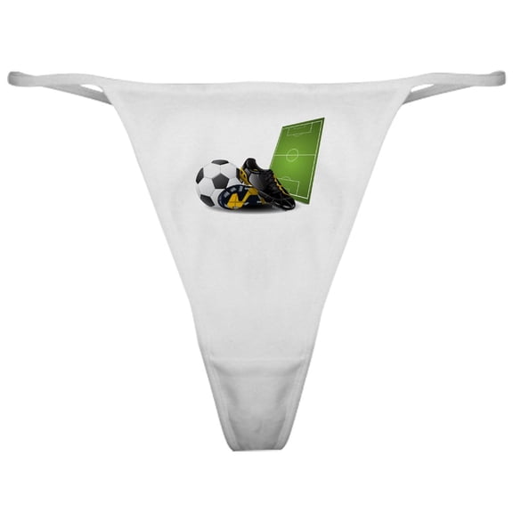 CafePress - Soccer Football Sport Classic Thong - Women's Novelty Thong Panties Underwear