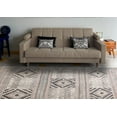 thumbnail image 2 of Casavani Vintage Look Multicolor Carpet Traditional Classic Dhurrie 6x6 Feet, 2 of 5