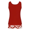 thumbnail image 6 of Under 10$ Womens Tankini Swimsuit Printed Bathing Suits Underwire Free Bodysuit With Removable Pads Adjustable Drawstring Tankini Top with Boyshorts Swimwear, 6 of 7