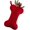 Red, variant on Miaocao White 1 Pack Dog Christmas Stocking, Large Double Side Knitted Bone Shape Cable Knit Christmas Stocking for Dogs, Fireplace Hanging Stockings, Knit Pets Stockings Xmas Decoration