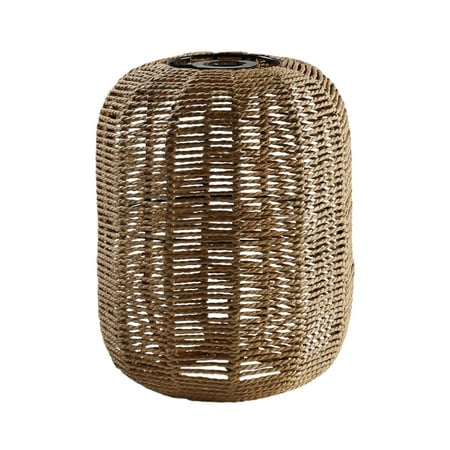 

Pendant Lamp Shade Woven Hanging Light Fixture Paper Rope Boho Chandelier Cover for Living Room Kitchen Island Dining Room Restaurant