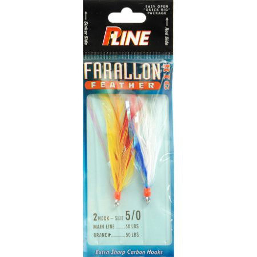 (3 pack) P-Line Farallon Feather 5/0 Mixed 1pk