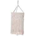thumbnail image 1 of Shade de lámpara de macrame Boho Coste de luz encogida accesorio de tejido a mano, cubierta de luz colgante, pantalla de lámpara para dormitorios de Estilo D, 1 of 8